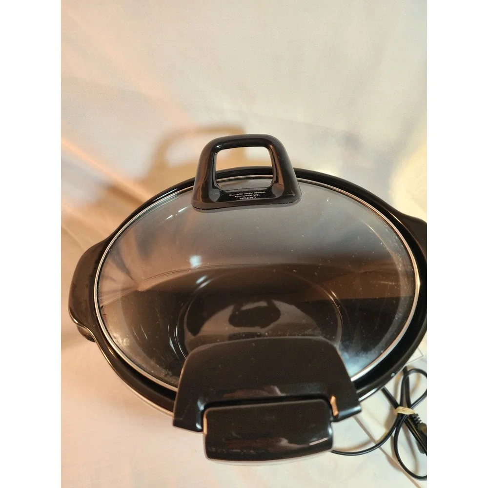 Crock-Pot The Original Slow Cooker Black Programmable Oval Hinged Lid 4-10 Hr